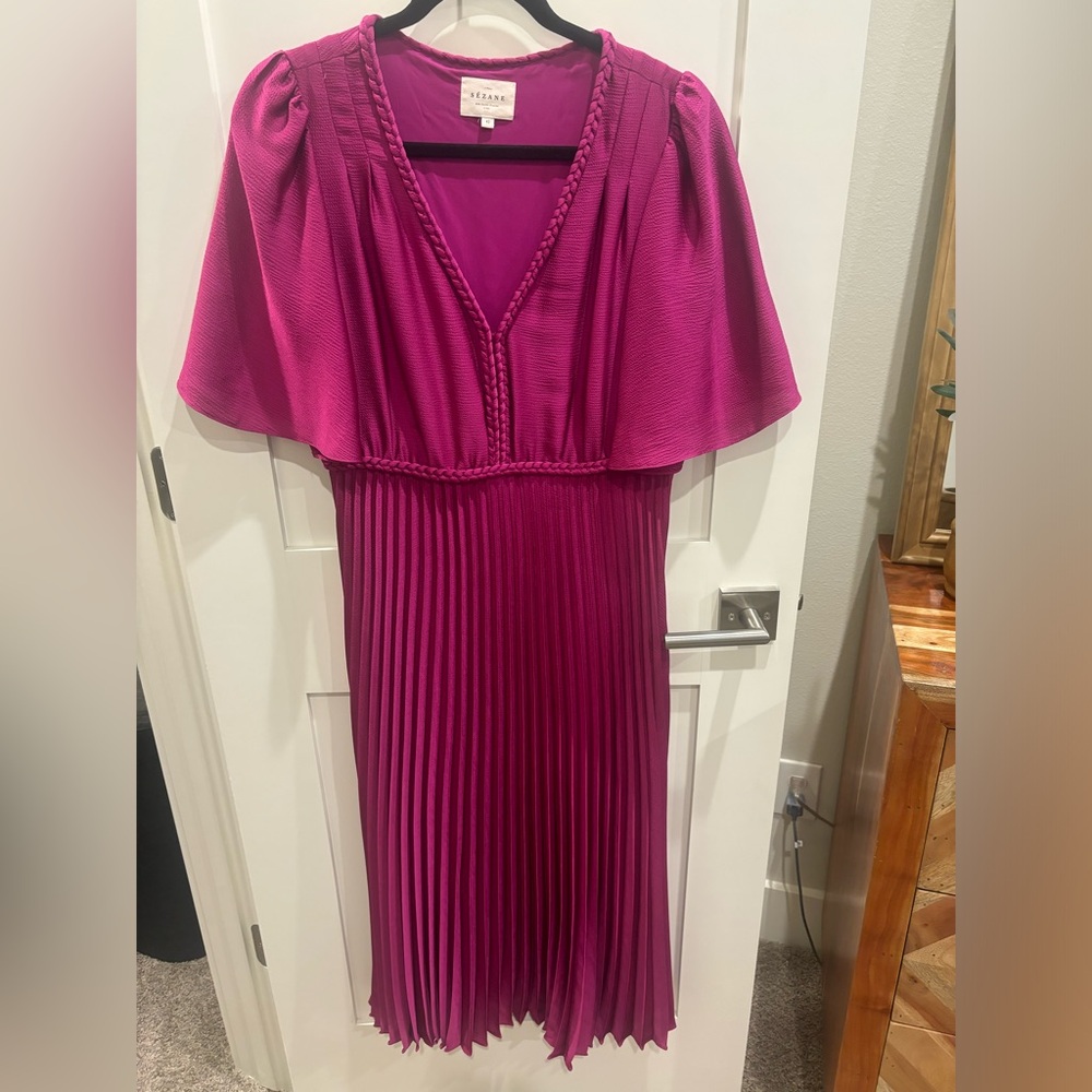 Sezane Florencia Dress Fuchsia - Size 42